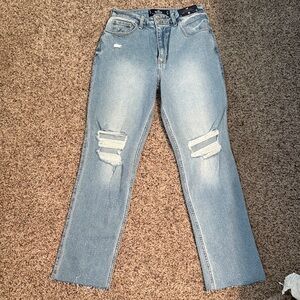 Hollister Light Blue Straight Leg Jeans